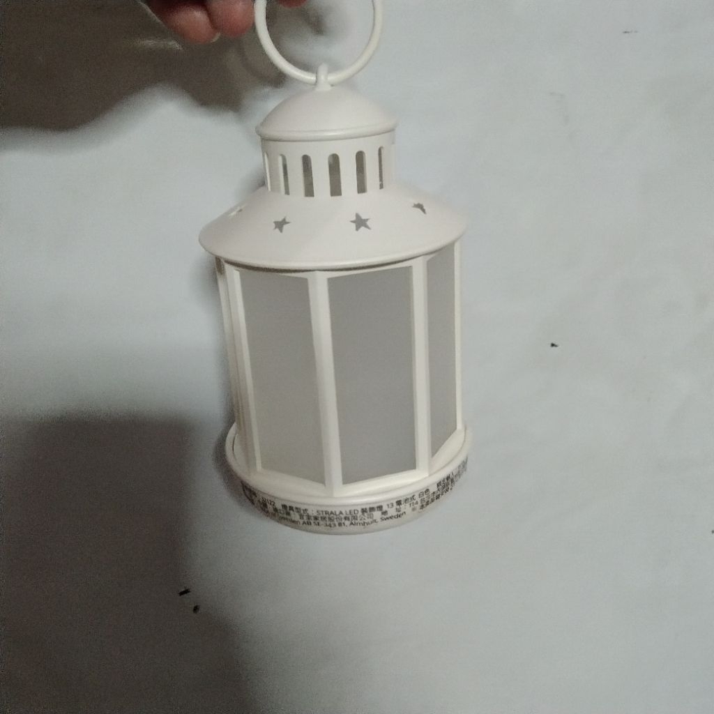 Lampu Meja LED elektrik pakai baterai lampu lentera gantung Strongkeng retro lampu hias dekorasi tan