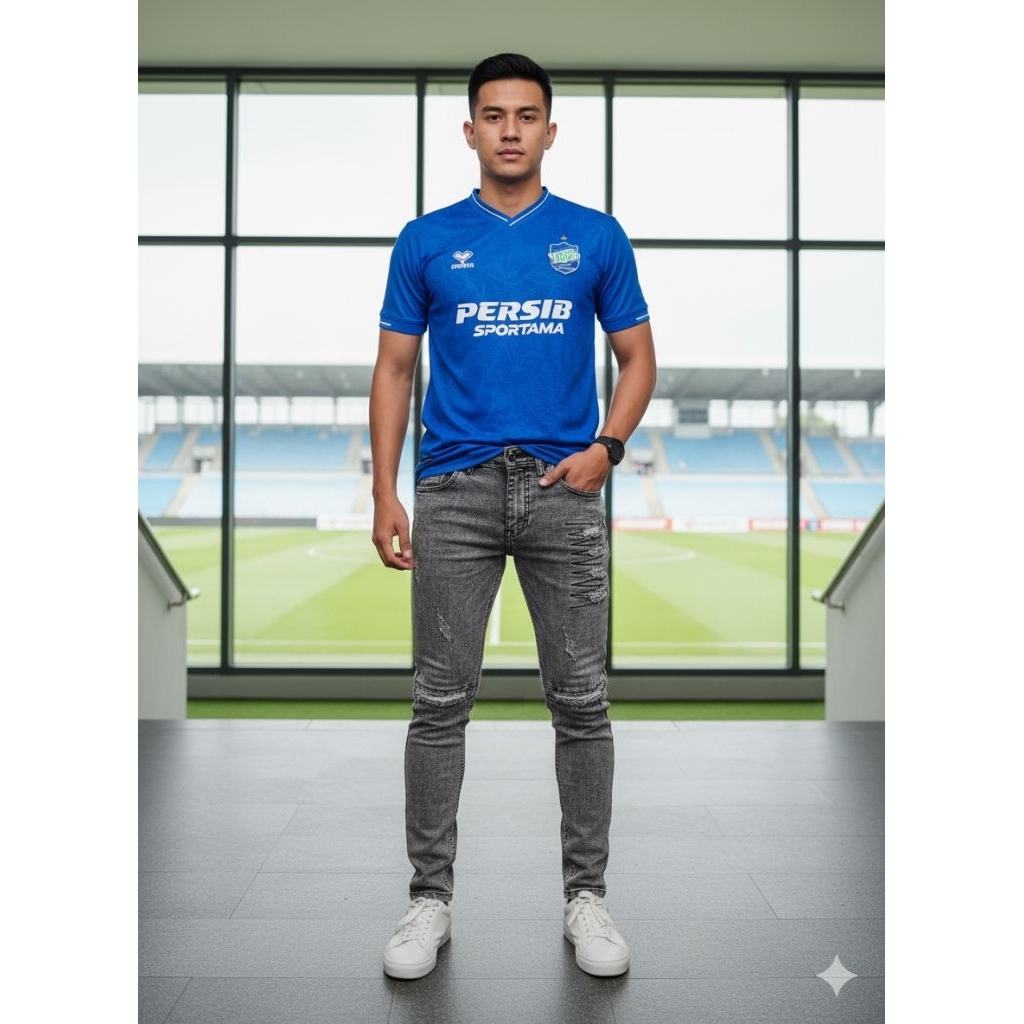 VICTORIOUS Slimfit Jeans Pria Grey Sobek Tidak Tembus Size 27-32 Melar Nyaman Dipakai, Celana Panjan