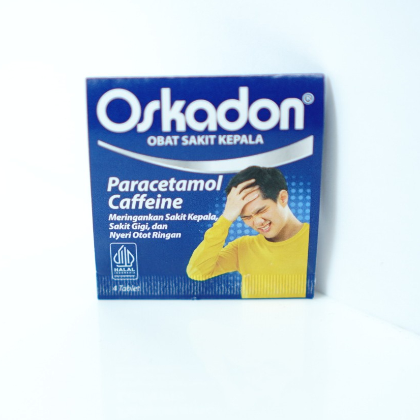 Oskadon untuk Meredakan Sakit Kepala dan Sakit Gigi (4 Tablet)