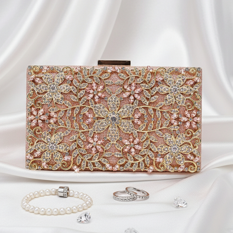 Waiwai Tas Pesta Wanita Diamond Mewah 22042 Clutch