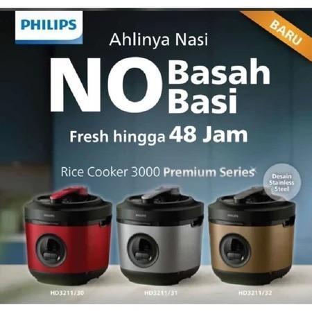 Philips Rice Cooker HD-3211 Premium Anti Lengket