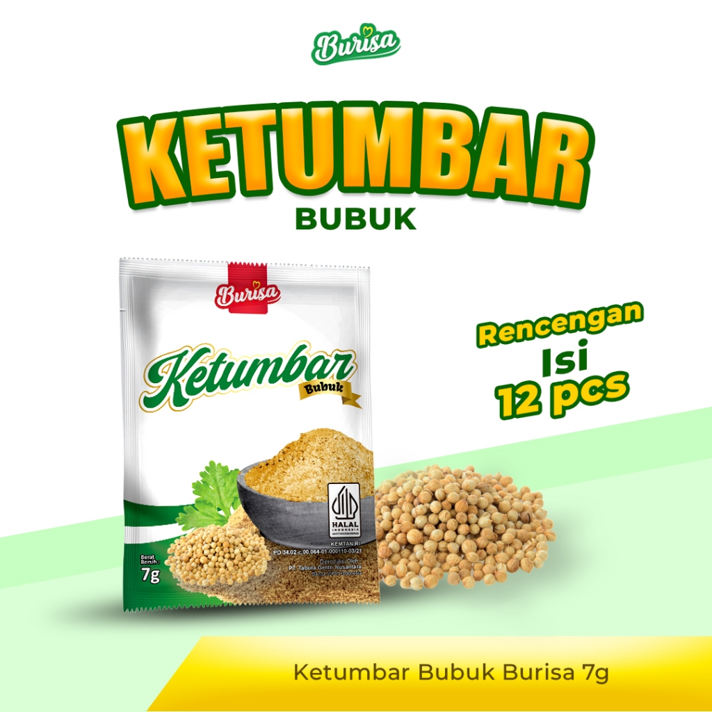 Ketumbar Bubuk12 pcs | Ketumbar Bubuk Burisa 4g ( RENCENGAN )