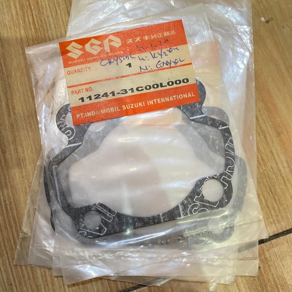 Packing perpack gasket blok Cylinder bawah Suzuki RC 110 crystal tornado original