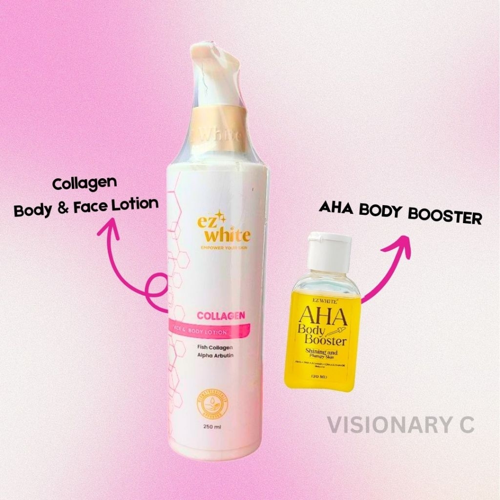 EZ WHITE Handbody Lotion Collagen + AHA Body Booster