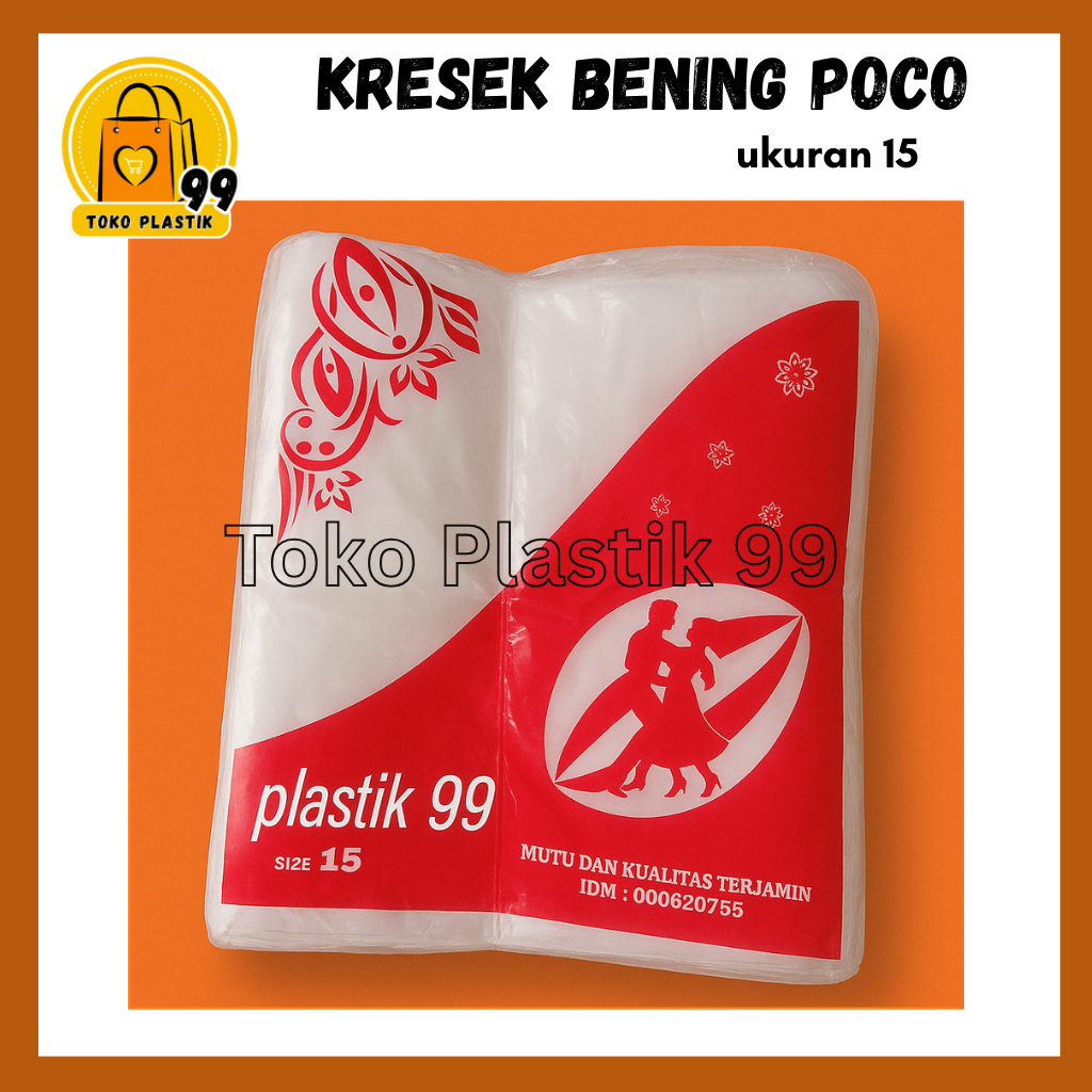 TERMURAH  Kantong Plastik Cap POCO Bening Kuat / Kantong Plastik Kresek Kecil / Plastik Makanan Minu