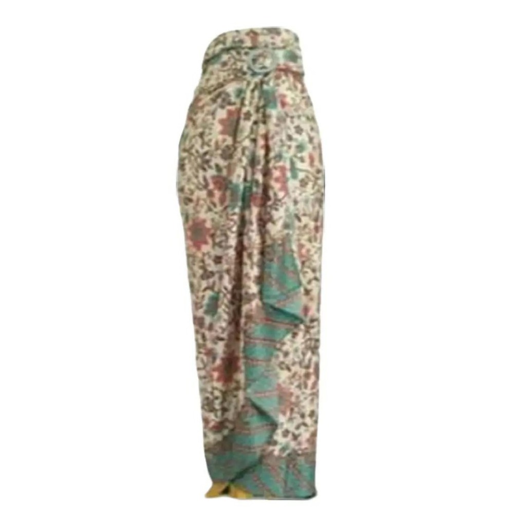 Rok Batik Wanita Bawahan Kebaya Model Kain Lilit Bahan Semi Sutra Silky Motif 025