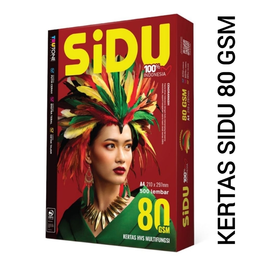 SIDU Kertas HVS 80 GSM 1RIM