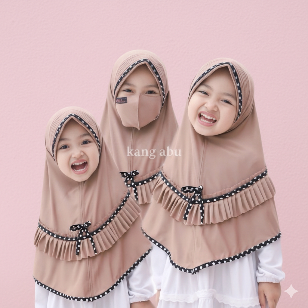 imn. jilbab anak 3-6 tahun ARINI TK jilbab instan anak hijab anak perempuan