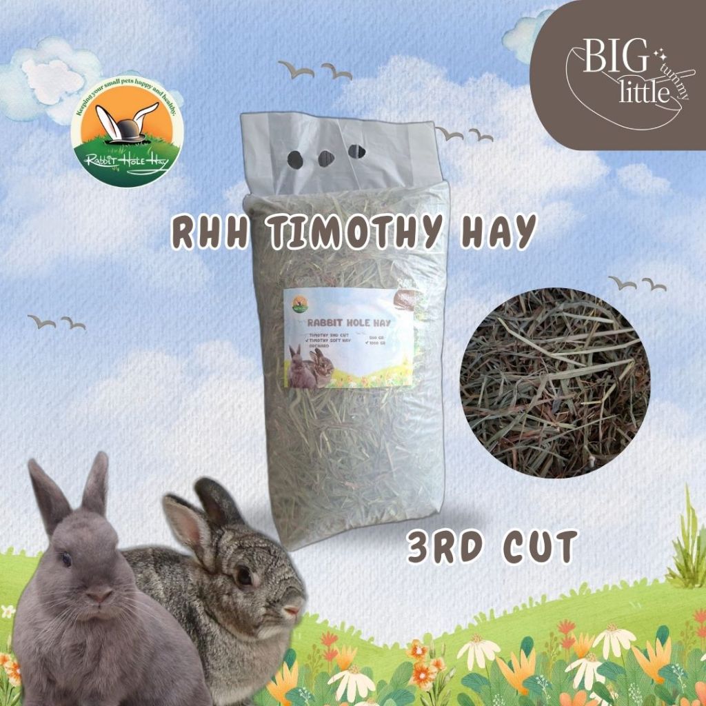 big little tummy | RHH Soft Timothy Hay / 3rd cut Rabbit Hole Hay / Rumput Hay / Makanan Kelinci / M