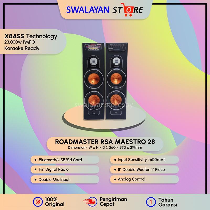ROADMASTER - RSA Maestro 28 Speaker Active Bluetooth | Garansi 1 Tahun