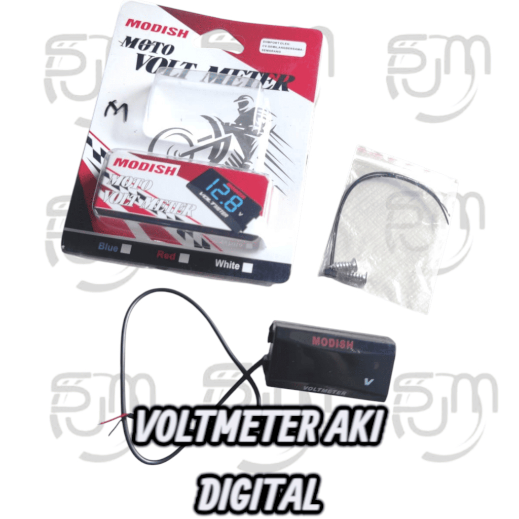 VOLTMETER MODISH VOLTMETER AKI MOTOR I Pengukur Daya Aki MOTOR I VOLTMETER AKI 12 VOLT