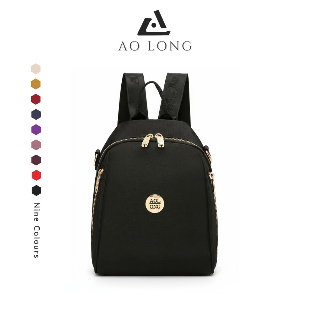 AOLONG BOTOL 0206# - Tas Ransel Fashion Wanita Cantik dan ELegan Bahan Kanvas Premium Bisa COD