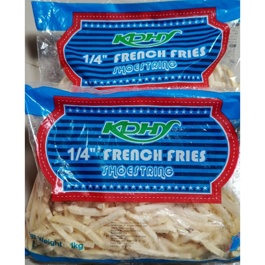 Kentang goreng French fries beku Frozen curah kiloan repack