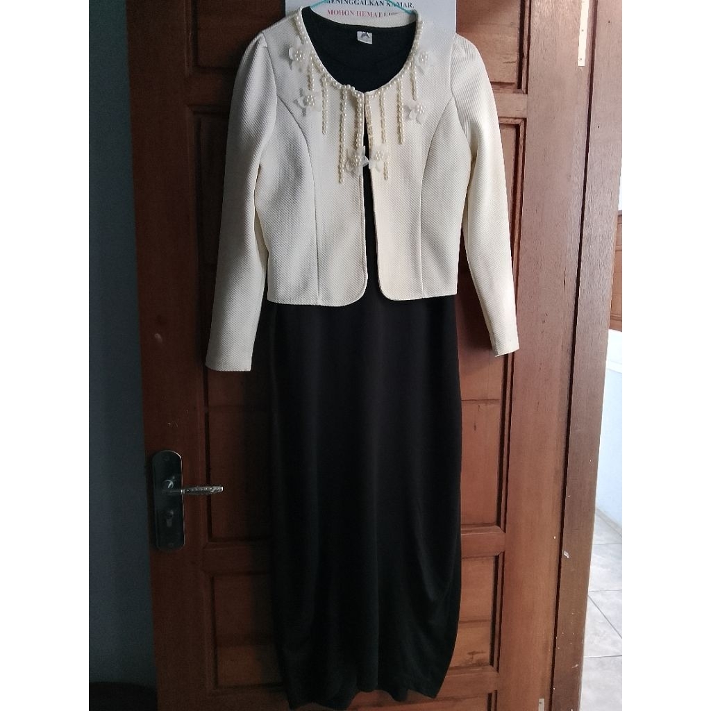 inner dress lengan pendek