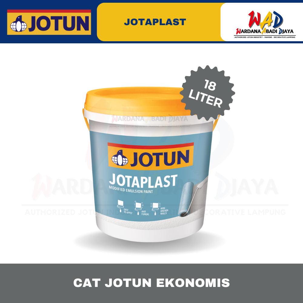 CAT TEMBOK INTERIOR JOTUN JOTAPLAST 18 LITER - CAT JOTUN EKONOMIS HASIL DOFF