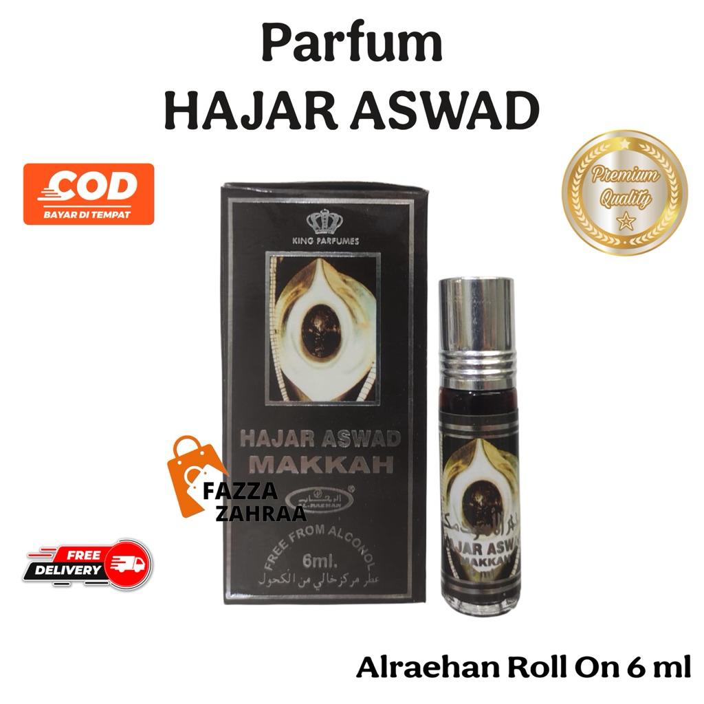 Parfum aroma HAJAR ASWAD 6ml roll on al raehan minyak wangi aroma mirip al rehab PROMO