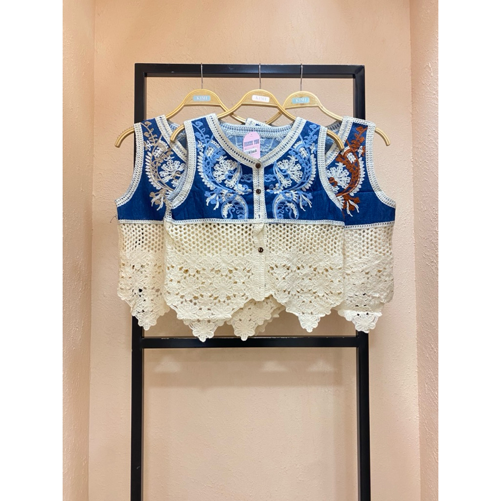 Atasan Wanita Outer Bordir Renda