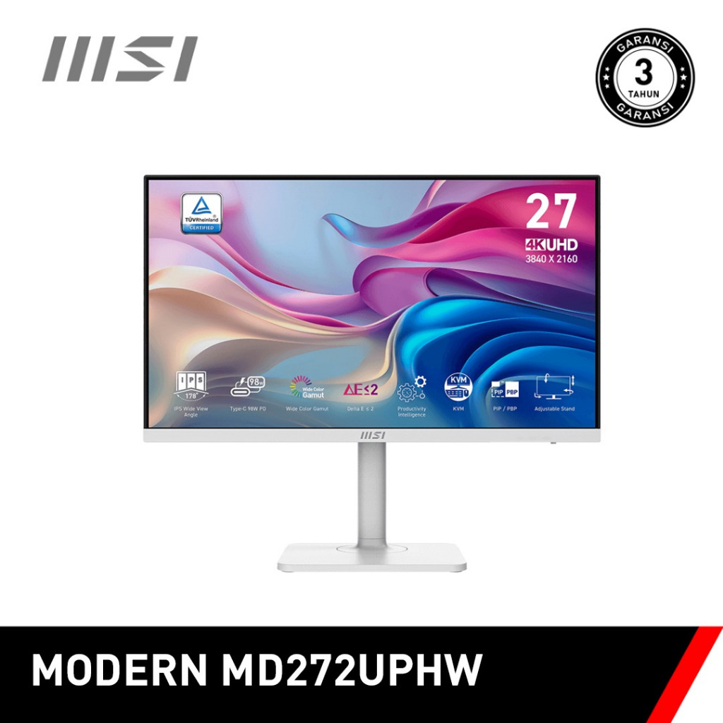 MSI Monitor LED Modern MD272UPHW - UHD 27"Inc
