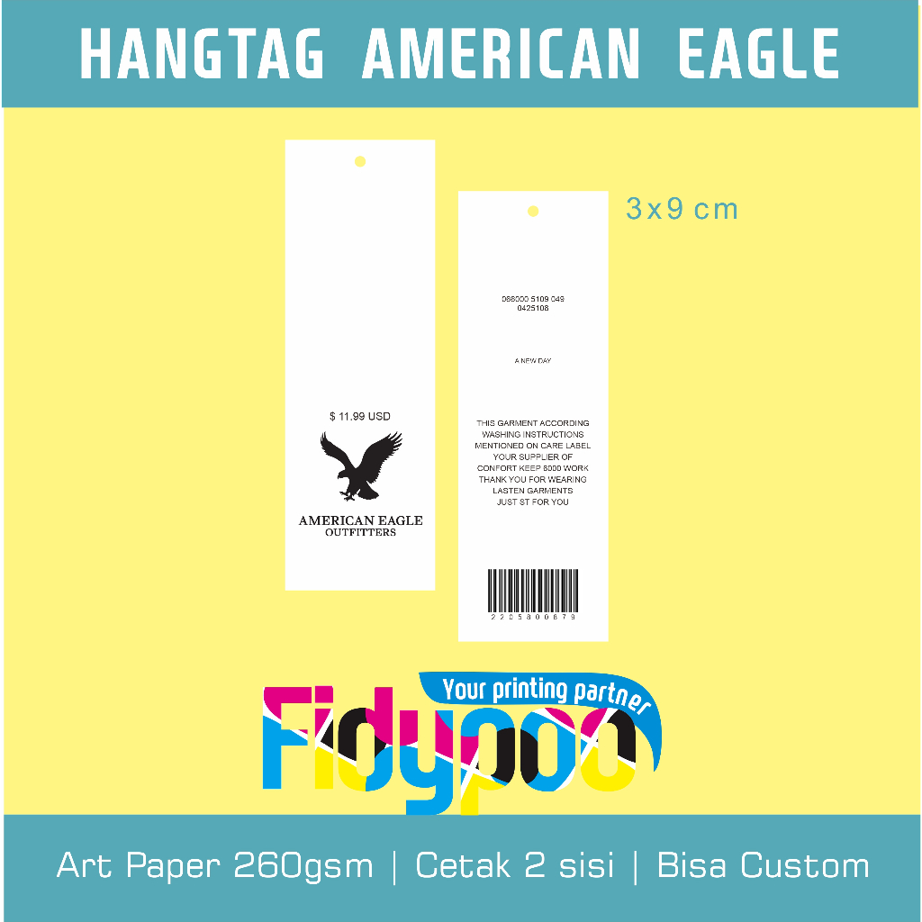 HANGTAG AMERICAN EAGLE // LABEL TAS BAJU SPATU BRANDED