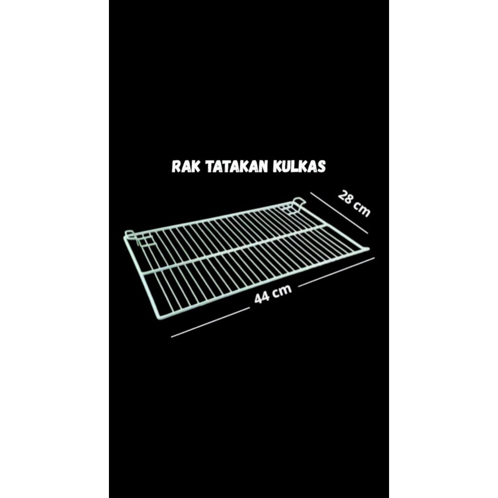rak tatakan kulkas besi / rak kulkas polytron