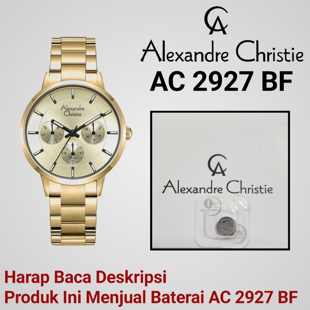 Baterai Jam Tangan Alexandre Christie AC 2927 BF