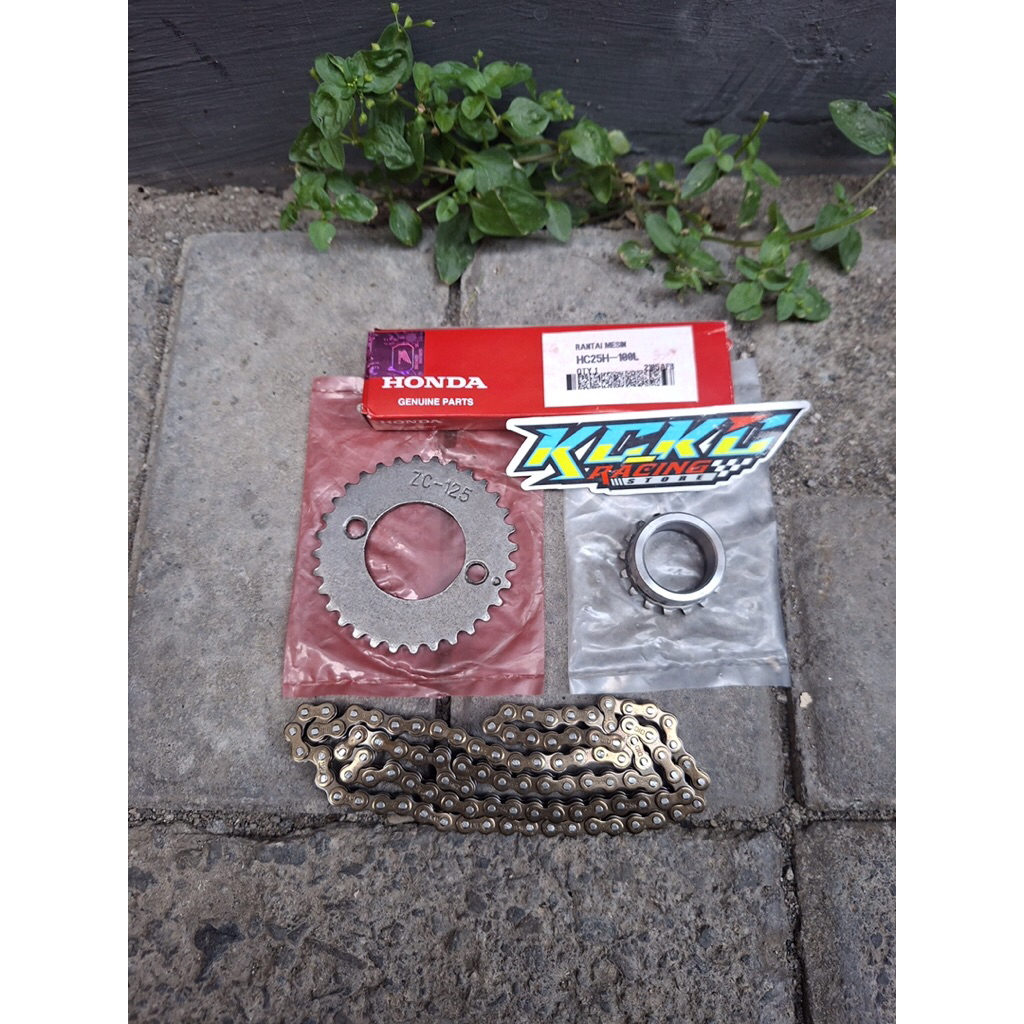 RANTAI KAMPRAT SET SERIES TYPE RANTAI 98 DAN 100 RANTAI KAMPRAT SERIES AHM SET GIGI TIMING IMPORT KC