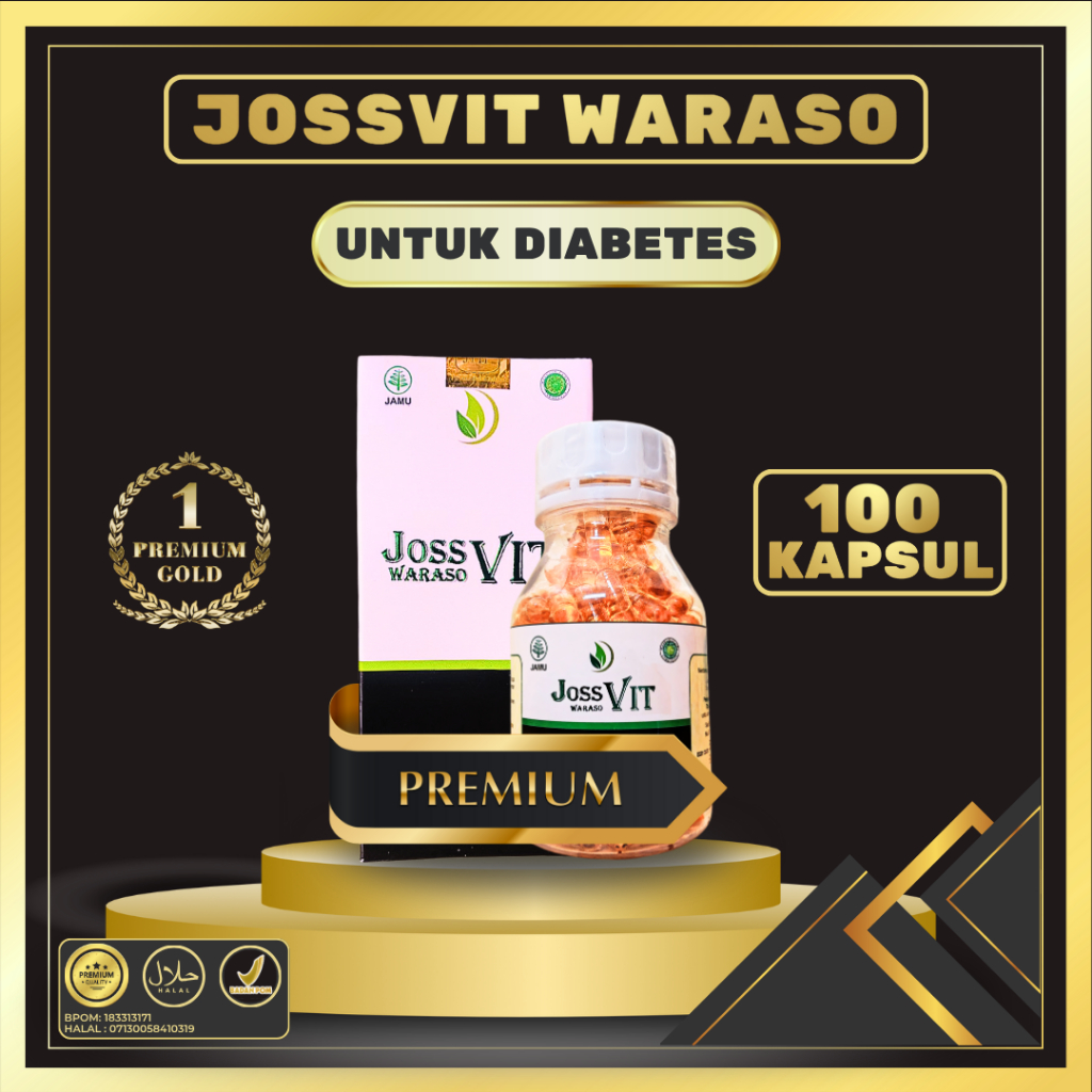 JOSSVIT / JOSS VIT Josvit Habbatusauda Extra Propolis Obat Herbal Gula Darah Asam Urat Herbal Impote