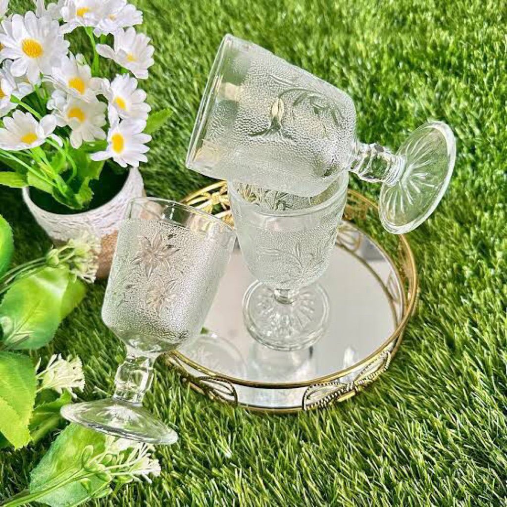 Gelas sloki motif/gelas es cream/gelas es buah