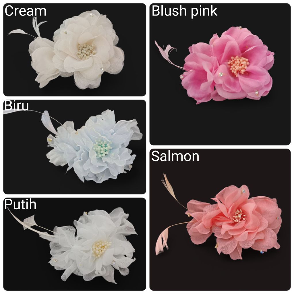 Bunga korsase, Bunga Corsage Hiasan Bahu, Bunga Hiasan Kebaya/Korsase Aksesoris Hiasan Rambut/Hiasan