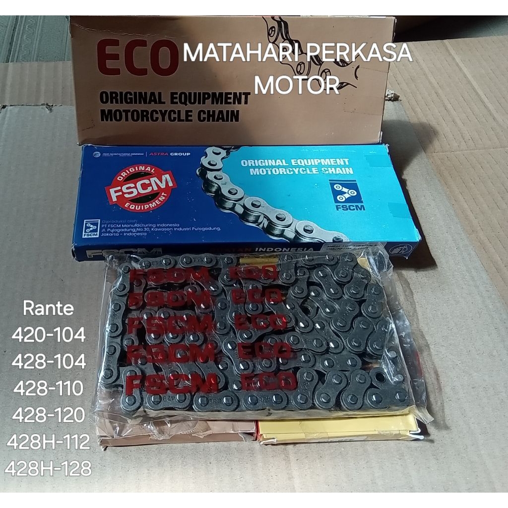 RANTAI MOTOR RANTE FSCM/ECO 420,428,428H