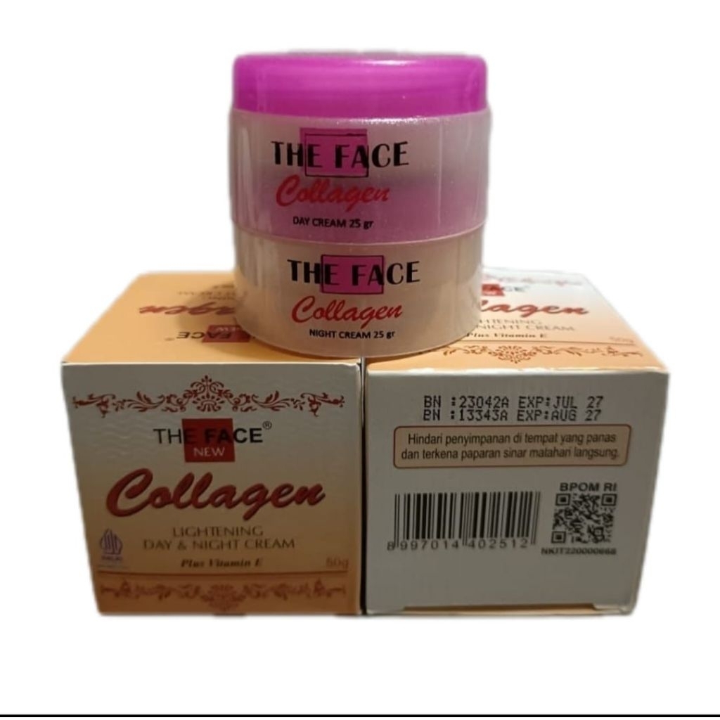 paket cream collagen the face bpom