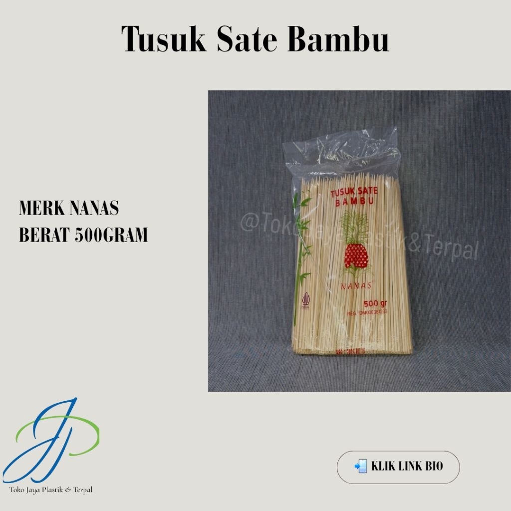 TUSUK SATE BAMBU | MERK NANAS | ISI 500GRAM