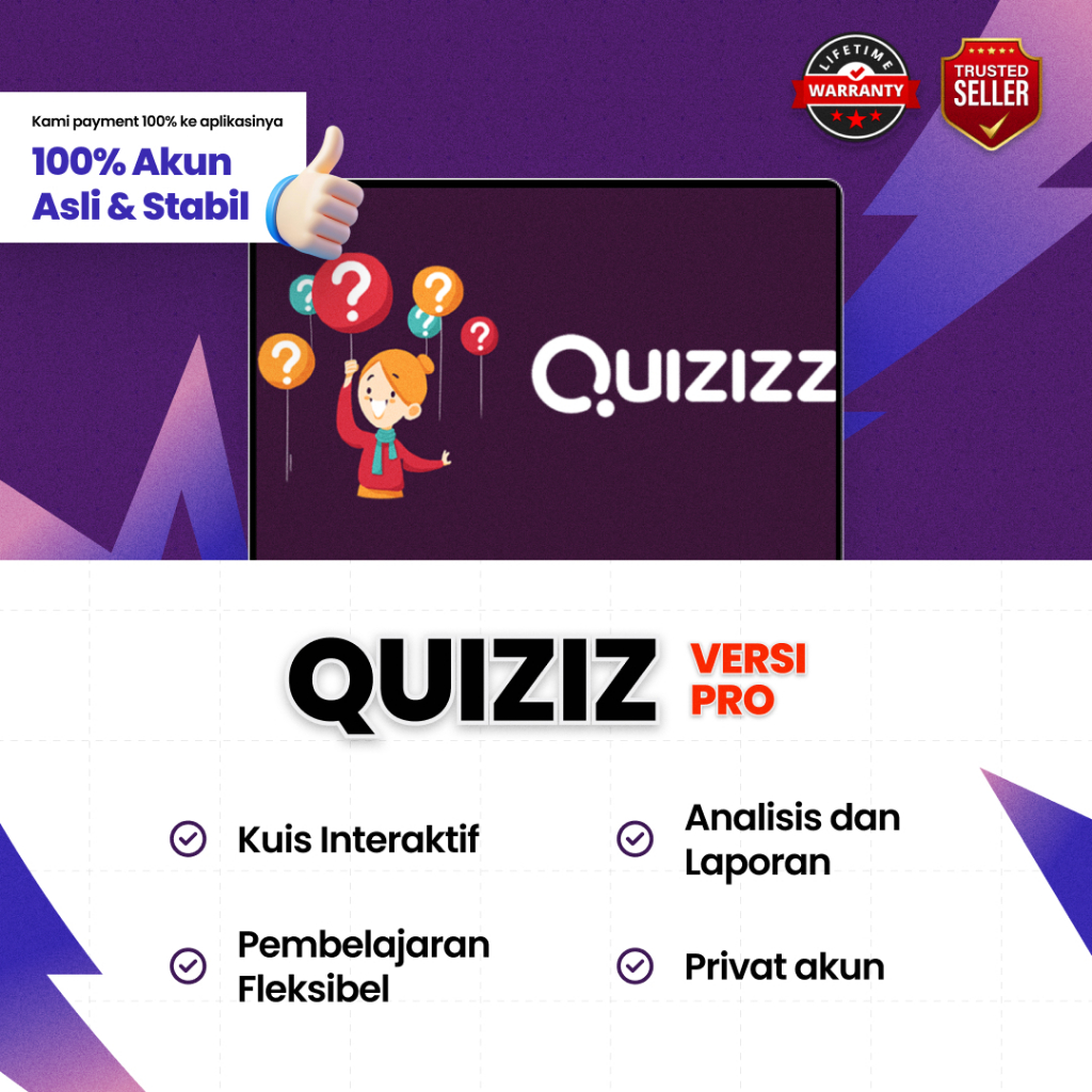 PROMO Akun Quizizz Super Premium 7 Hari (500 Partisipan)