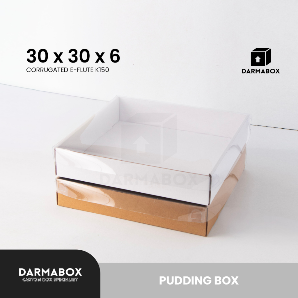 Box Mika 30x30x6 Kemasan Pudding/Hantaran Nikah/Cake/Kotak Nasi/Hampers/Kardus/Box