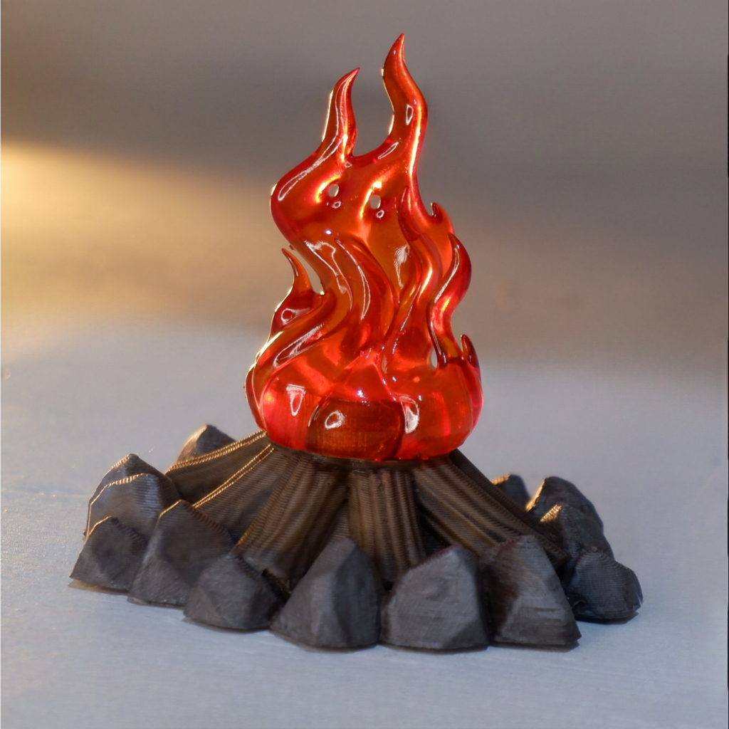 Diorama Miniatur Api Unggun Bonfire Campfire Action Figure skala 1/6