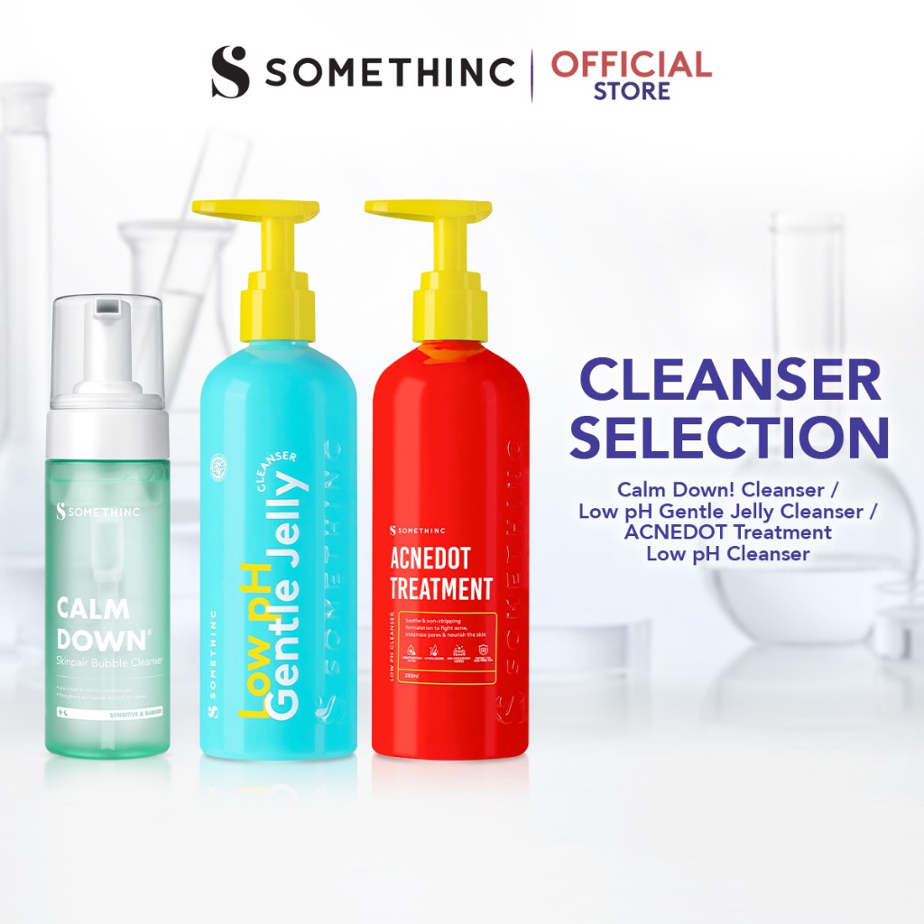 SOMETHINC - Cleanser Series Somethinc Low PH Jelly  | ACNEDOT Treatment Low pH | Calm Down Skinpair 