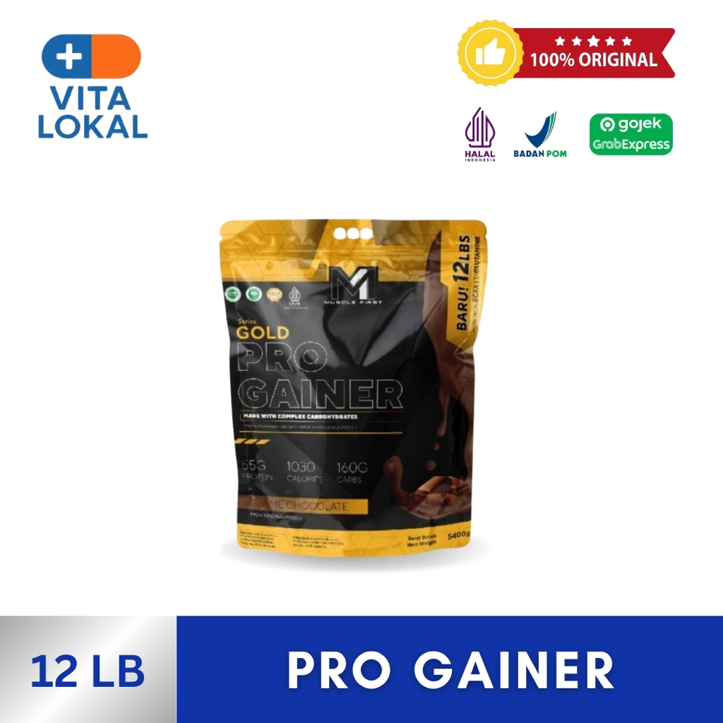 M1 Pro gainer 5400gr 12 lb Mass Gainer Penambah Berat Badan