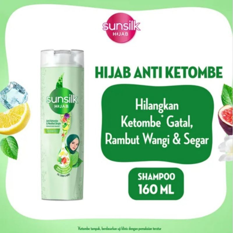 Sunsilk Shampoo Rambut Menthol Dingin 160ML