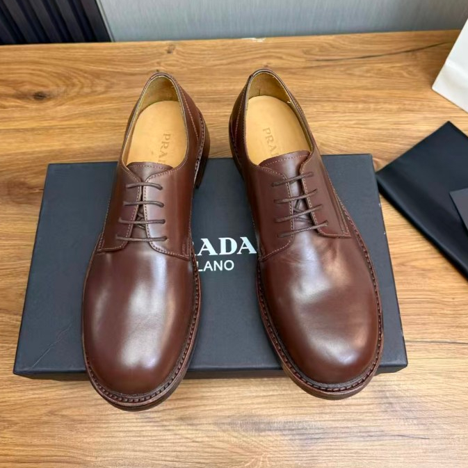 Prada~A new casual men's shoes, high-end cowhide formal shoes, business cowhide shoes