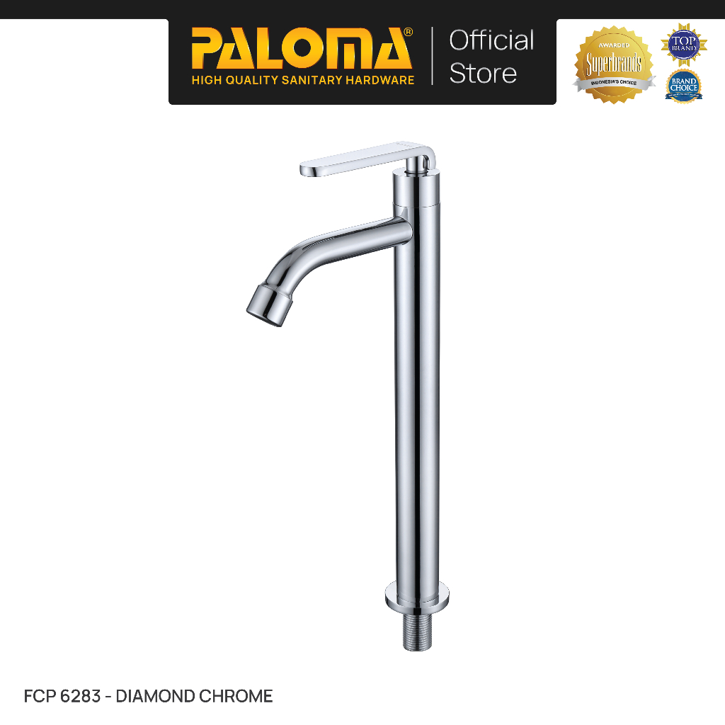 PALOMA FCP 6283 Keran Wastafel Tinggi Keran Cuci Tangan Keran Air Bambu Sedang Tall Medium Faucet Ba