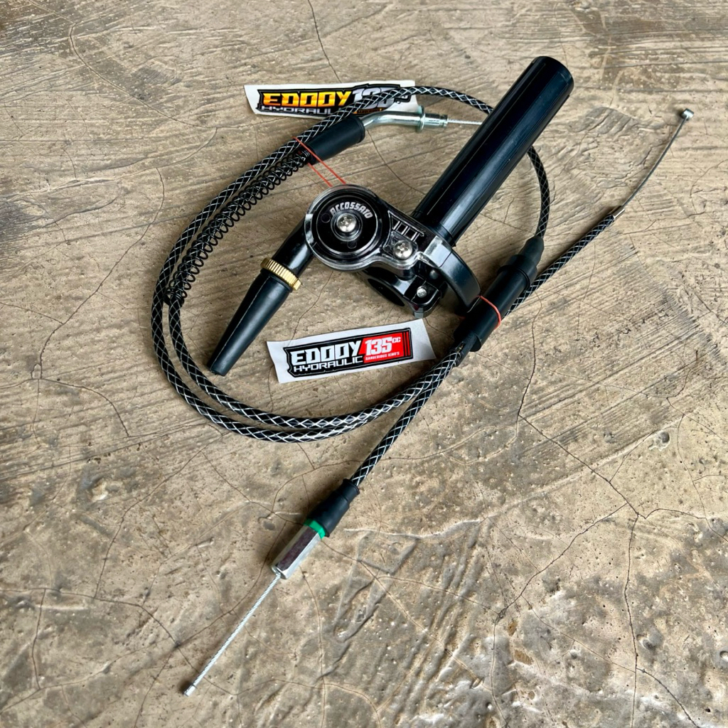 GAS SPONTAN DOMINO RX KING KARBON 2 CABANG - TALI GAS KARBON RX KING RXK RXS - GAS SPONTAN ACCOSSATO