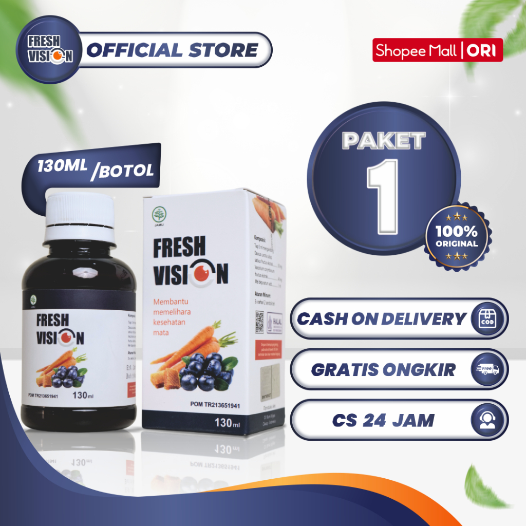 Fresh Vision 130 ml Solusi Mata Minus Merah Katarak