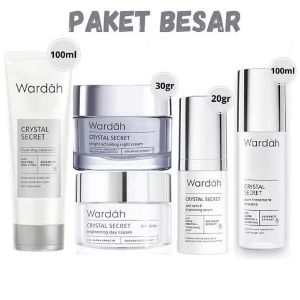 Set Skincare Wardah Crystal Secret