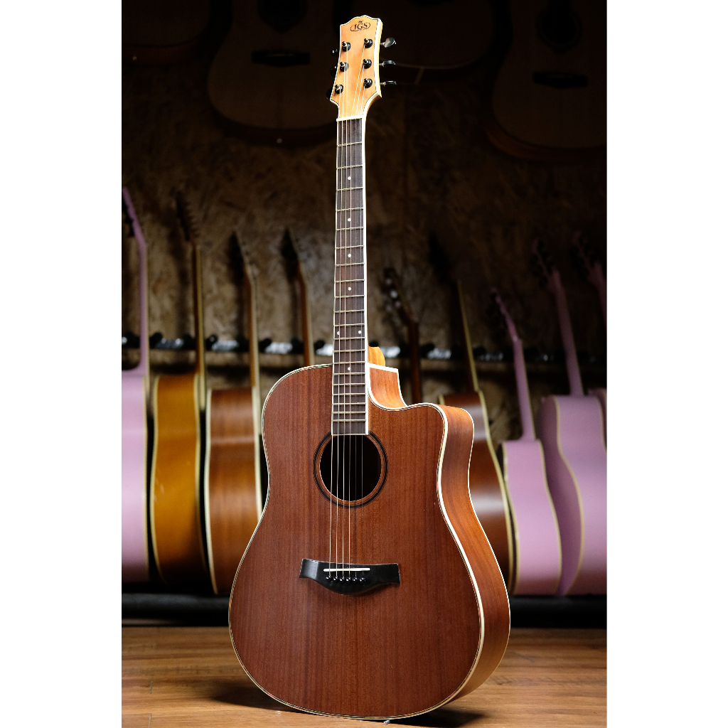 GITAR AKUSTIK/AKUSTIK ELEKTRIK JGS DS-01 NS SAPELE