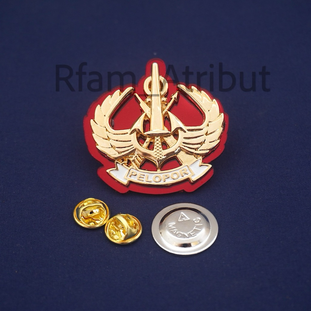 Pin Brevet Wing Pelopor Brimob Polri Paku Magnet Premium