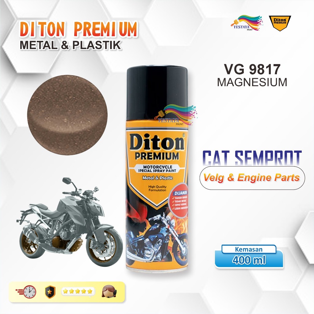 [TERMURAH] DITON PREMIUM VELG& ENGINE VG 9817 MAGNESIUM CAT SEMPROT PYLOX PILOK