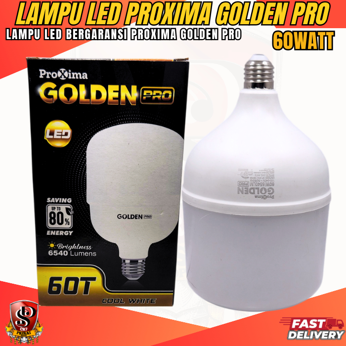 BOHLAM LED 60W SUPER JUMBO SUPER TERANG COOLWHITE LAMPU LED 60 WATT PROXIMA GOLDEN PRO CAHAYA PUTIH 