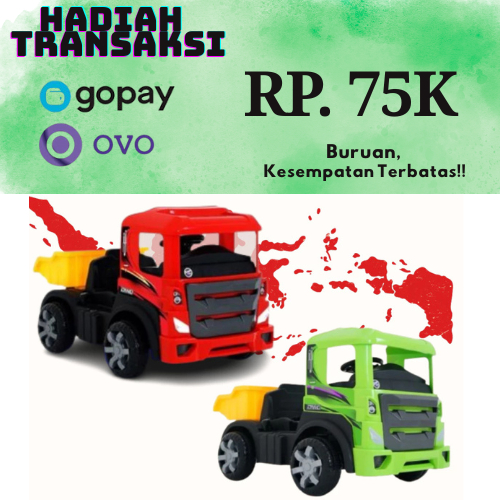 Mainan Truk Pasir Anak Maenan Mobil Aki Mega Truck Volta 5032 - MEGATRUCK