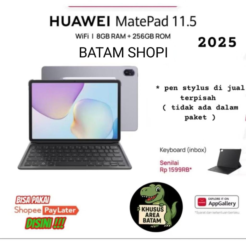 HUAWEI MATEPAD 11.5 WIFI | 8/256 GB GARANSI - BATAM