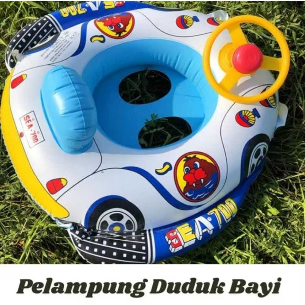 Pelampung Renang Setir Baby Boat Sea ban renang bayi Setir Ban Berenang Anak Karakter